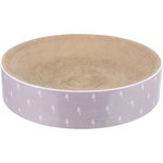 Lilly scratching bed, cardboard, catnip, ø 45 × 10 cm, light lilac