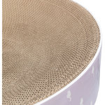 Lilly scratching bed, cardboard, catnip, ø 45 × 10 cm, light lilac