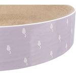 Lilly scratching bed, cardboard, catnip, ø 45 × 10 cm, light lilac