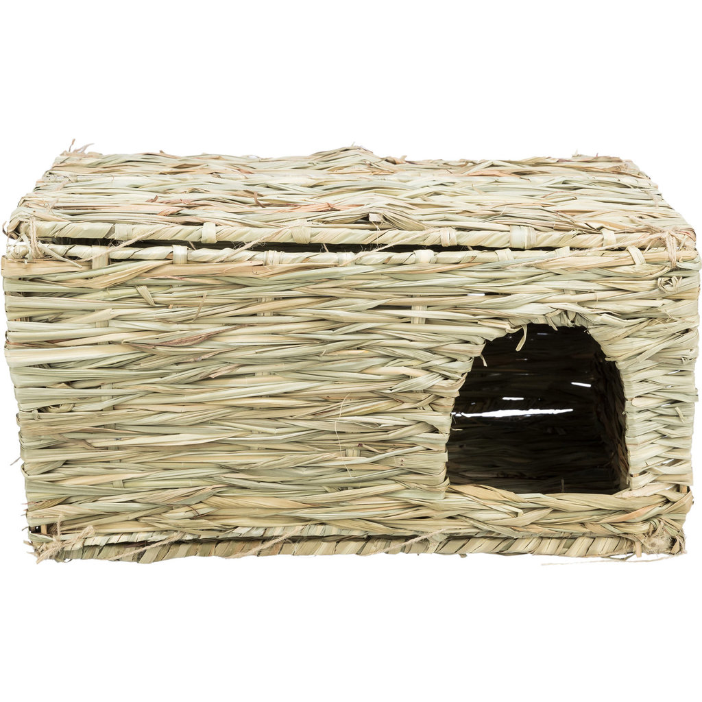 Grass house, guinea pigs/dwarf rabbits, square, 45 × 22 × 27 cm