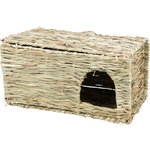 Grass house, guinea pigs/dwarf rabbits, square, 45 × 22 × 27 cm