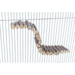 Suspension bridge, screw fixing, mice, bark wood, 30 cm/7 cm