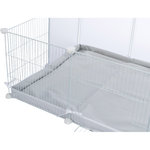 Base for indoor enclosure #62460, 140 × 70 cm, grey/white