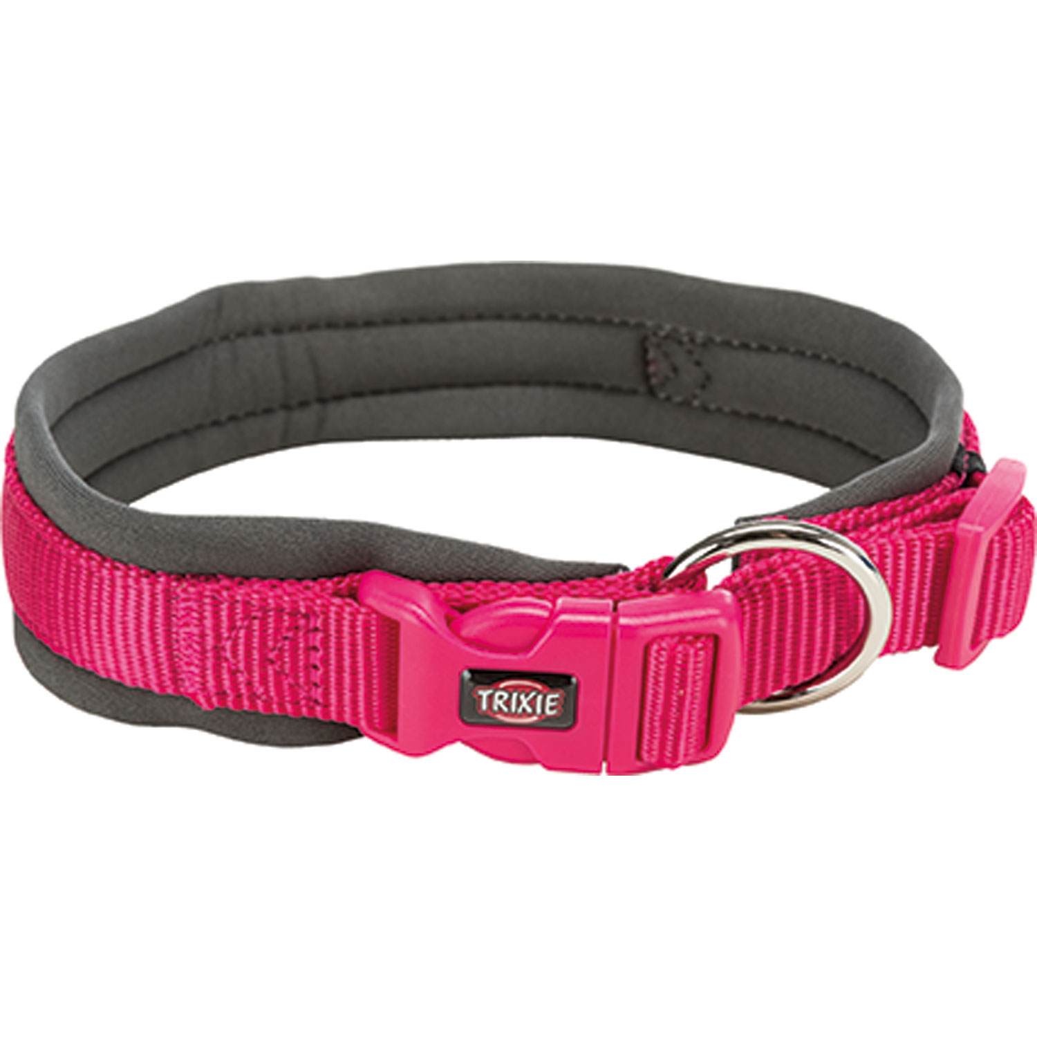 Collar Premium, Acolchado L–XL: mm, Fucsia/Grafito