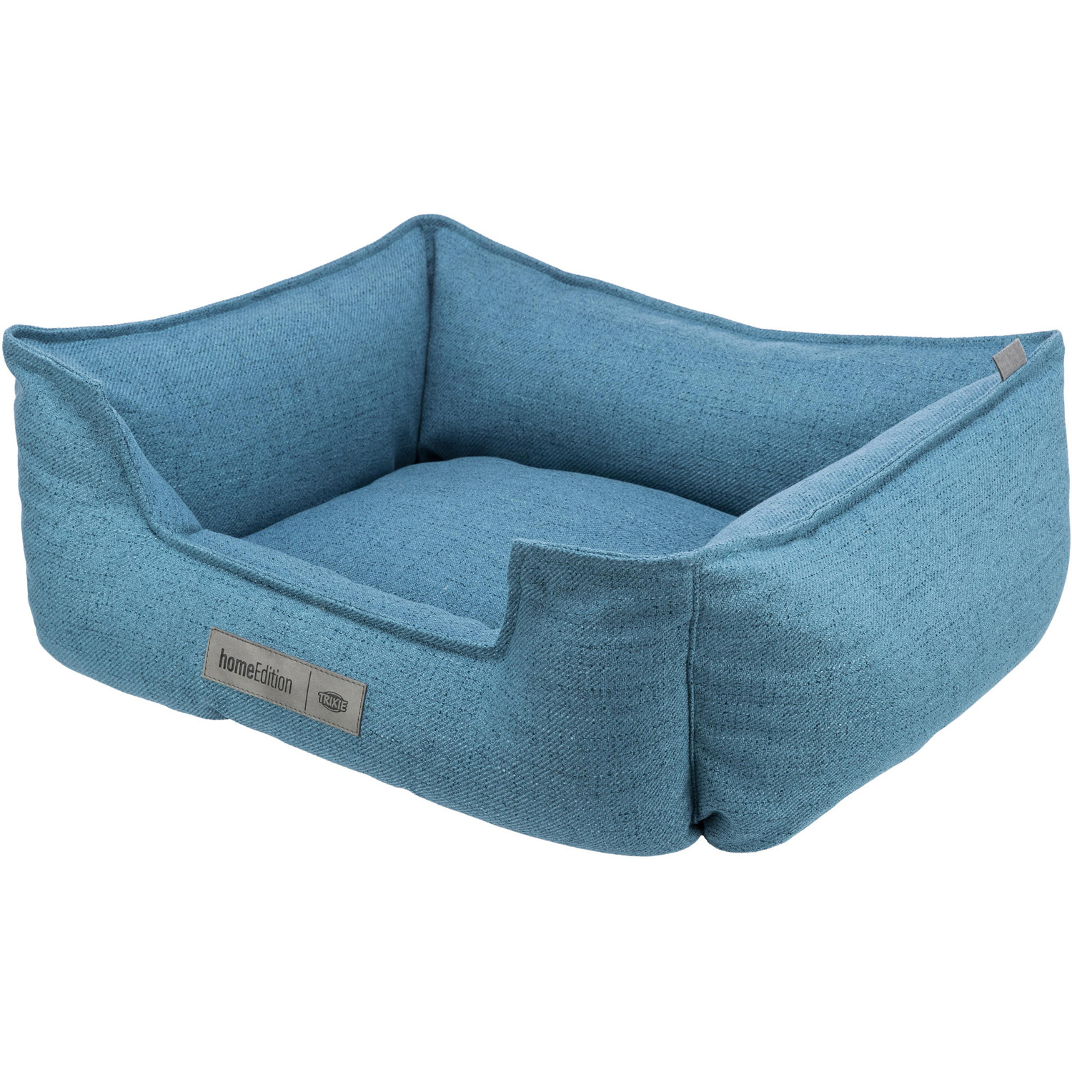 TRIXIE Talis Hondenbed – 80x60 Cm, Mint, Hoekig – Met Afneembare Overtrek, Antislip, Polyestervulling – Duits Merk