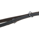 Rustic fatleather adjustable leash, XS–S: 2.00 m/12 mm, grey