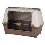 Transportín Skudo Car 100, M–L, 100 × 68 × 60 cm, Gris topo-Arena