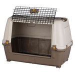 Transportín Skudo Car 100, M–L, 100 × 68 × 60 cm, Gris topo-Arena