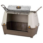 Transportín Skudo Car 100, M–L, 100 × 68 × 60 cm, Gris topo-Arena