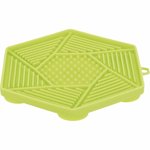 Lick'n'Snack mat with suction pad, Silicone, 17 cm, Green