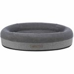 Cama Vital Eliano, ovalada, 100 × 70 cm, Gris