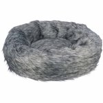 Cama Yelina, redonda, ø 55 cm, Negro-Gris