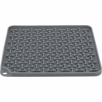 Lick'n'Snack mat, Silicone, 20 × 20 cm, Dark Grey