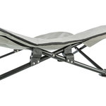 Cama de camping para perros, gris oscuro/azul petróleo, 69 x 20 x 69 cm