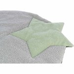 Junior lying mat with star, 86 × 80 cm, grey/mint
