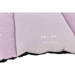 Junior patchwork lying mat, 68 × 62 cm, mint/light lilac/pink