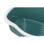 Davio cat litter tray, with rim, 56 × 26 × 39 cm, green/white