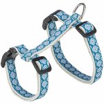 Cat harness with lead, 27–45 cm/13 mm, 1.20 m, grey/blue