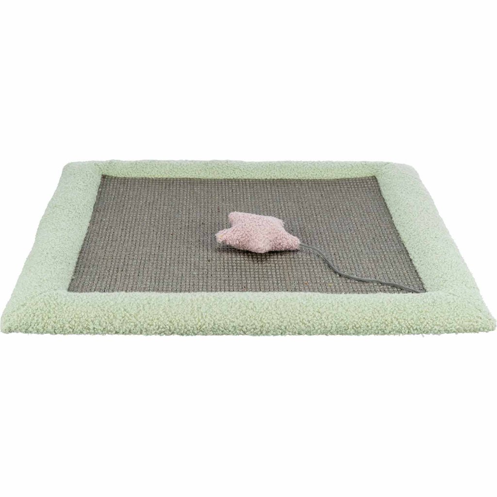 Junior Scratching mat, 47 × 47 cm, grey/mint