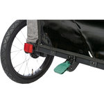 Remolque para Bicicleta, S: 64 × 92 × 80/130 cm, Gris/Salvia