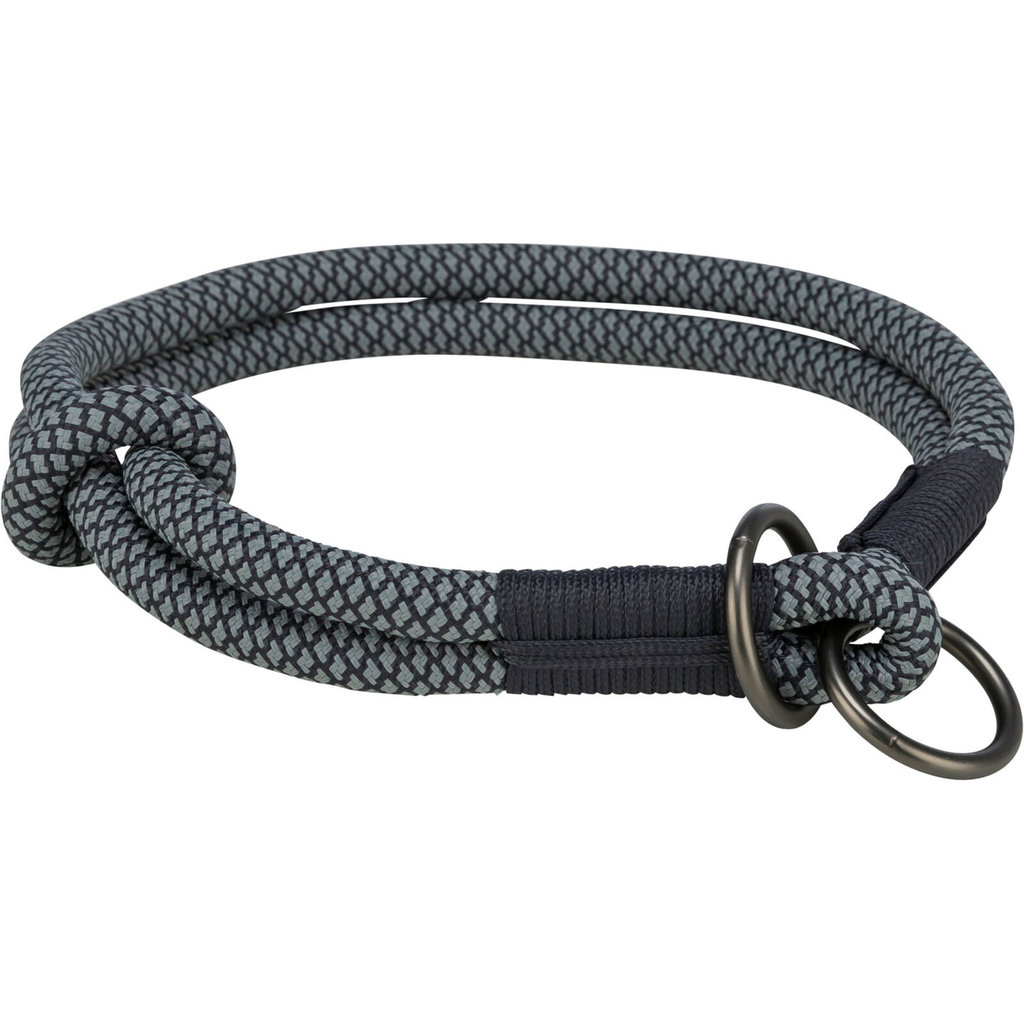 Soft Rope Collar de Educación, L: 50 cm/ø 10 mm, Negro/Gris