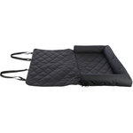 Asiento para coches, doble, doble, 95 × 10 × 50 cm, Negro