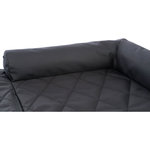 Asiento para coches, doble, doble, 95 × 10 × 50 cm, Negro