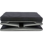 Asiento para Coche, 45 × 28 × 40 cm, Negro/Gris