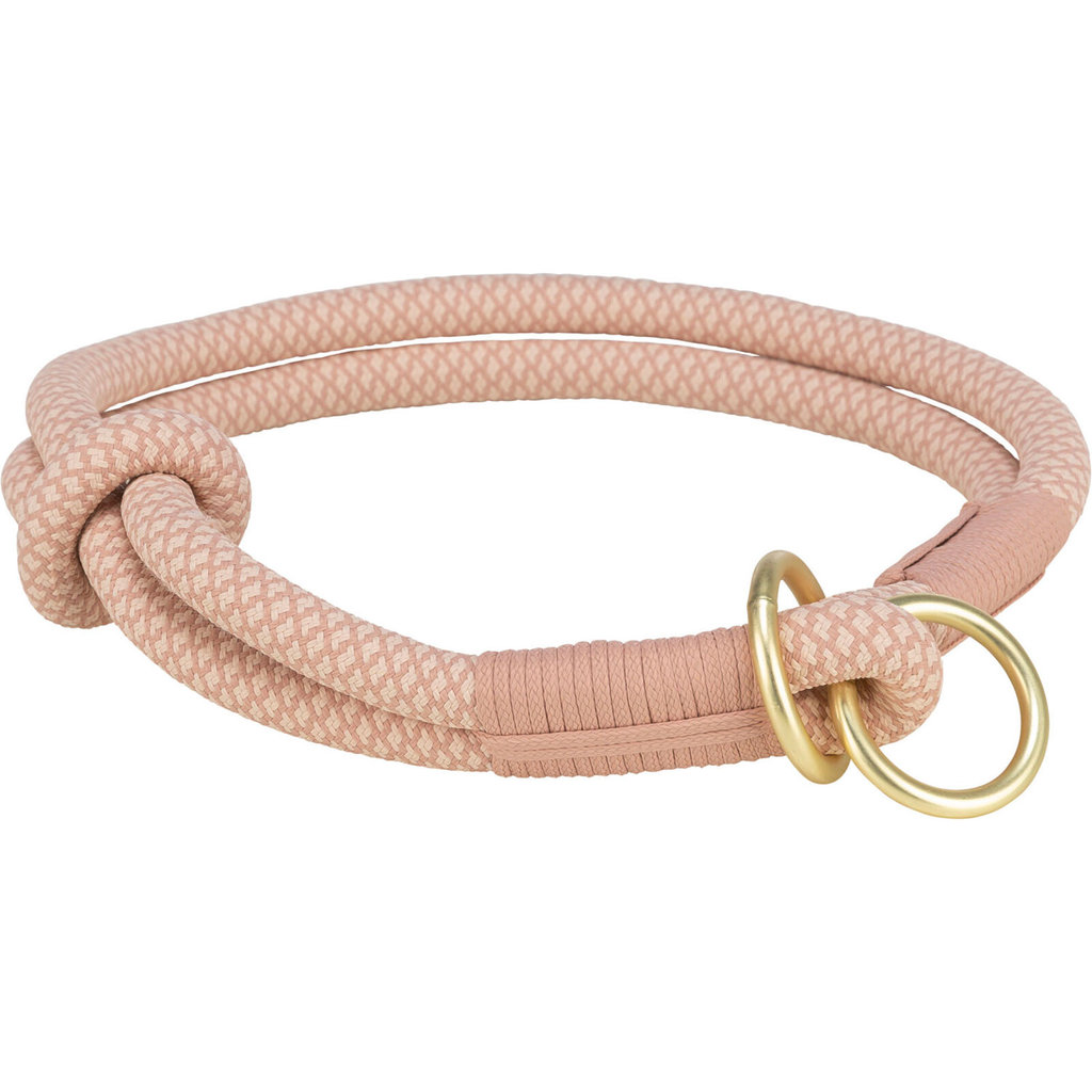 Soft Rope Collar de Educación, S: 35 cm/ø 10 mm, Rosa/Rosa Claro