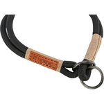 BE NORDIC Collar de Educación, XS–S: 30 cm/ø 6 mm, Negro/Salvia