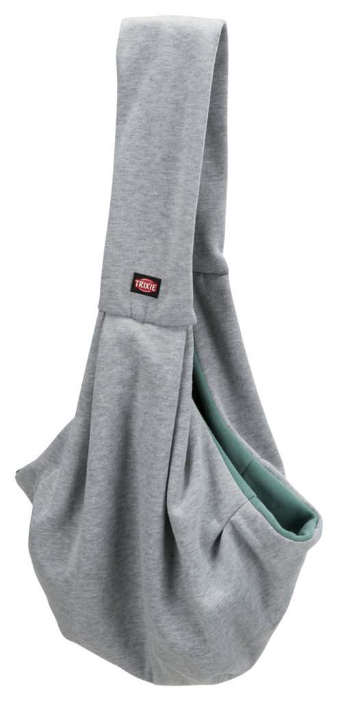 Mochila frontal JUNIOR, 22 × 20 × 60 cm, Gris Claro/Menta