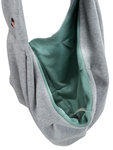 Mochila frontal JUNIOR, 22 × 20 × 60 cm, Gris Claro/Menta