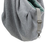 Mochila frontal JUNIOR, 22 × 20 × 60 cm, Gris Claro/Menta