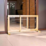 Barrera extensible perros, 65-108 x 50 cm, Haya