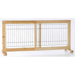 Barrera extensible perros, 65-108 x 50 cm, Haya