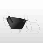 Funda Asiento Coche con Laterales, 0.5 x 1.45 m, Negro