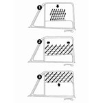 Rejilla Ventilación para Coche, 30-110 cm, Negro