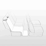 Funda Asiento Coche, 1.40 × 1.20 m, Beige