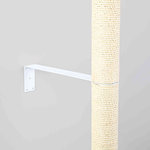 Sujeción Pared para Rascador, S, 43 × 10 × 5/8 cm, Blanco