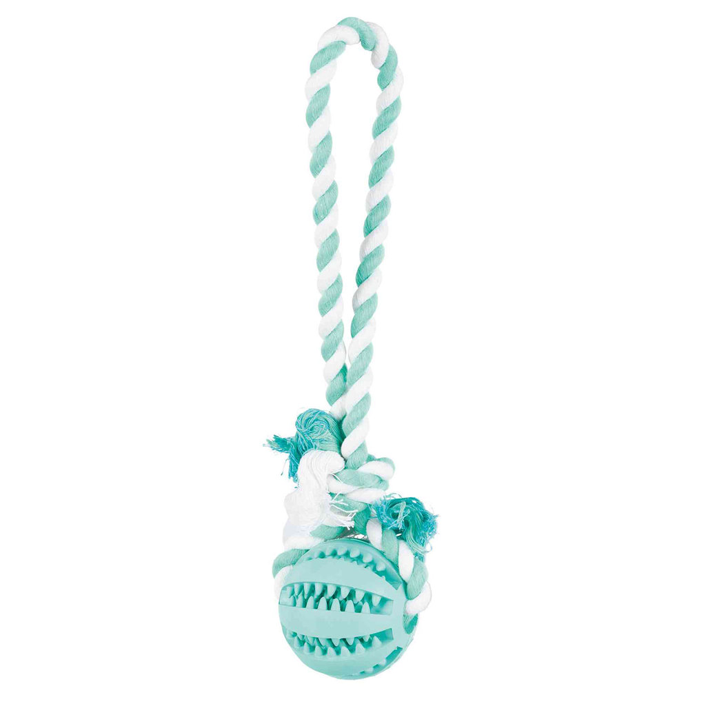 Denta Fun Natural rubber ball on a rope, nat. rub., ø 7 × 24 cm