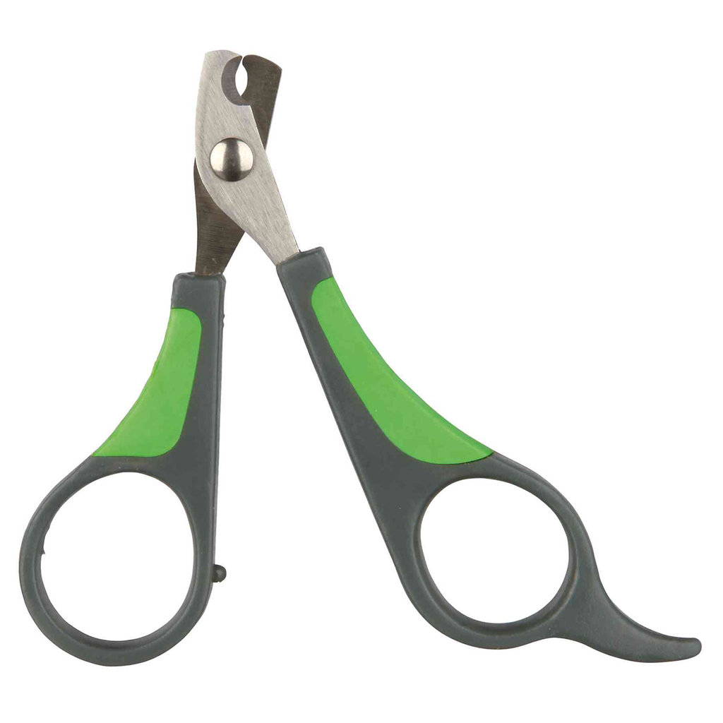 Claw scissors, 8 cm, grey/green