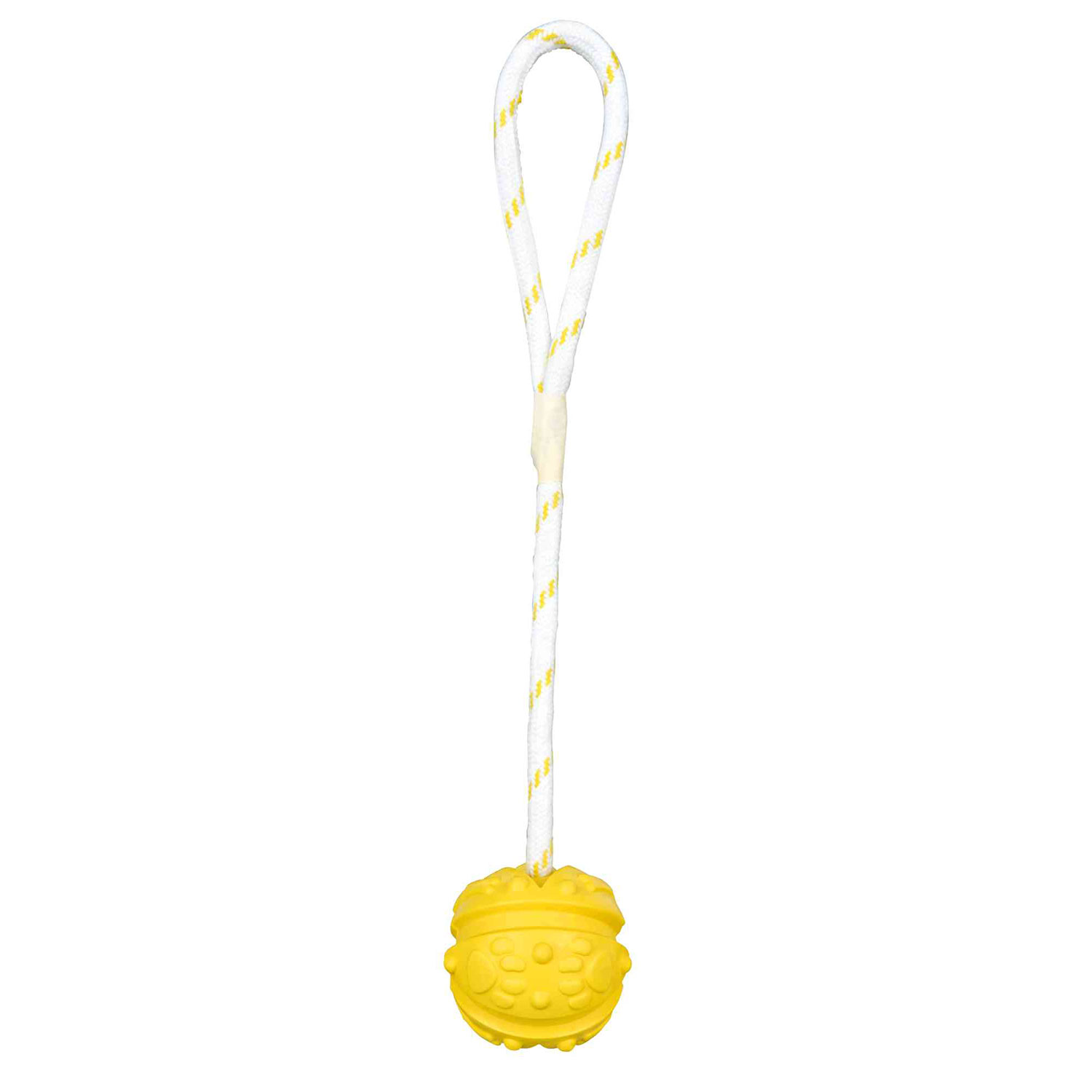 Ball on a rope, natural rubber, floatable, ø 4.5 × 35 cm - TRIXIE