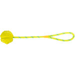 Pelota con Cuerda Caucho, Flotante, ø7 cm, 35 cm