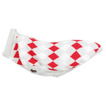 Jersey Pollino, M, 45 cm, Blanco-Gris-Rojo