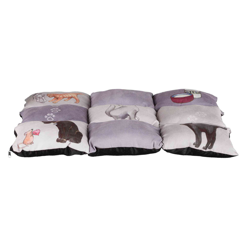 Manta Patchwork para Gatos, 45 × 55 cm, Gris