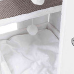 Maria scratching post, 101 cm, white/grey