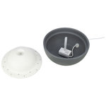 Vital Dome Drinker, ceramic, 1.5 l/20 × 10 × 20 cm, Grey/White