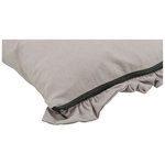 Cojín Amelie, cuadrado, 100 × 70 cm, Gris claro