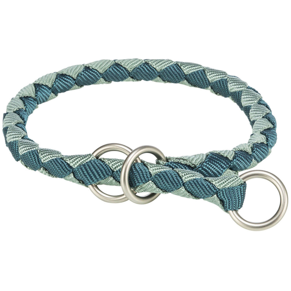 Collar de Entrenamiento Cavo, L–XL, 52–60 cm/ø 18 mm, Azul petróleo/Salvia