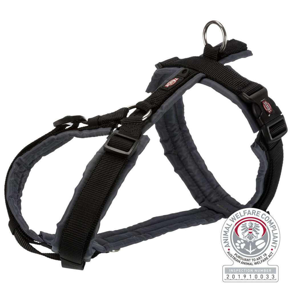 Premium Arnés Trekking, XS–S, 32–38 cm/13 mm, Negro/Grafito